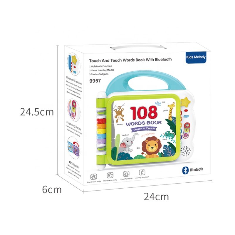New Early Educational Toys Kids Learning Toy Baby Felt Busy Book with Sounds and Light for Children