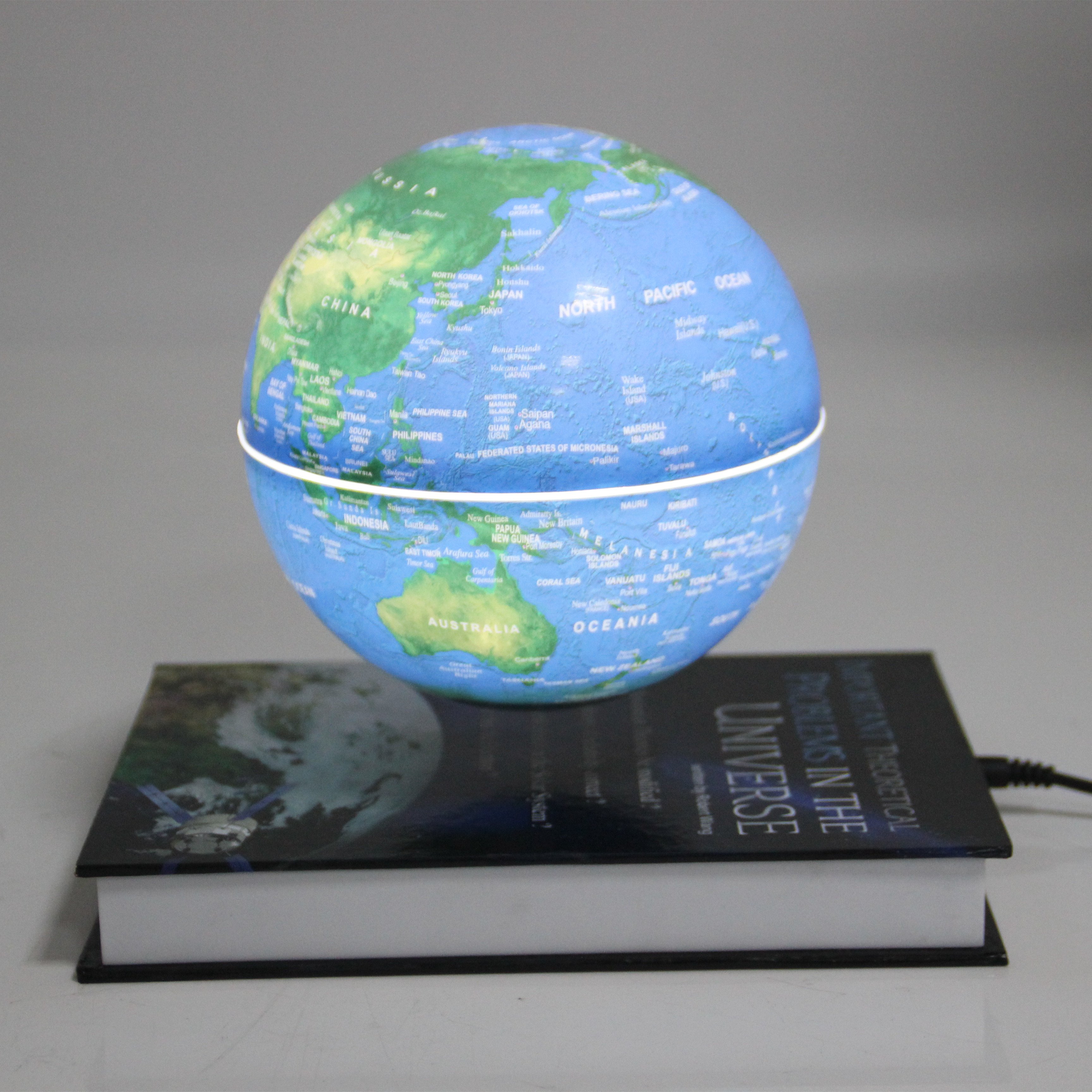 Book Base Levitation 6 Inch Globe Floating Table Light Home Decor for Customized Business Gift Birthday Gift Factory Price