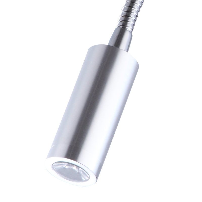 Hot sell metal flexible arm adjustable Hotel Home bedside reading lamps gooseneck reading light bed above 3w reading light
