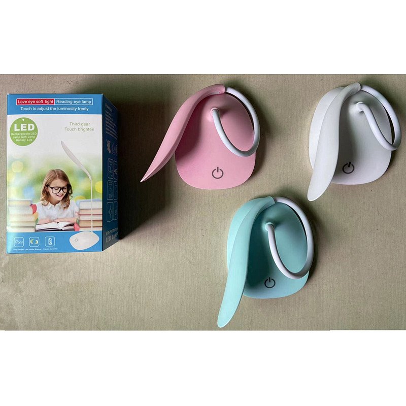 Table Lamp USB Plug Rechargeable Desk Lamp Bed Reading Book Night Light LED 3 Modes Dimming Eye Protection Light Bedside Lamp
