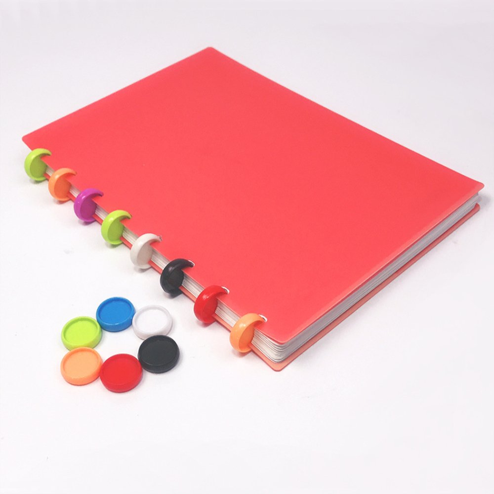 19/35mm Disc Ring ABS Expansion Binding Colorful Round Discs Discbound Mushroom Hole for Notebook Add Extra Page Binding Ring