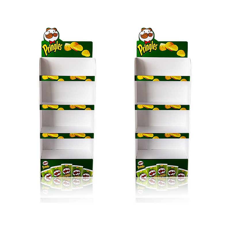Custom Printing PVC Board Corrugated Free Standing Shop POS Display Display Shelf