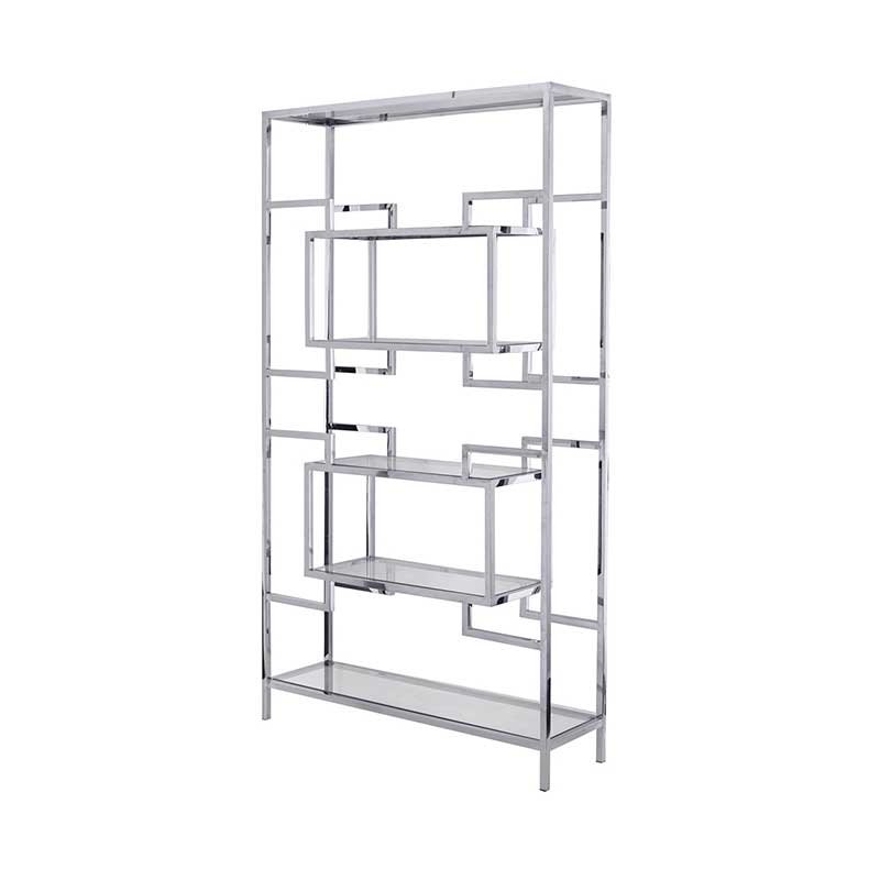Northern europe style simple arch light livingroom bedroom cafe shop metal golden book shelf