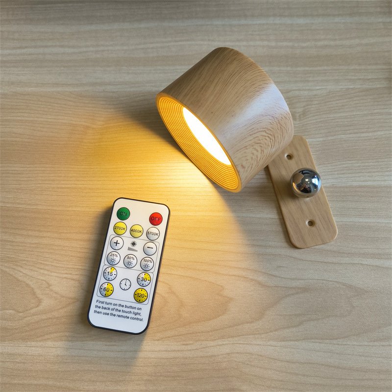 Dropshipping USB Rechargeable LED Bedside Reading Light with Touch Dimmer and Magnetic Base - Perfect for Cabinets and Nighttime