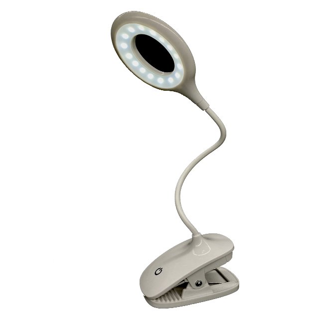 USB-Powered Modern LED Desk Lamp Foldable Clip Bed & Book Reading Night Light 50pcs round White Clover for Living Room PC Body