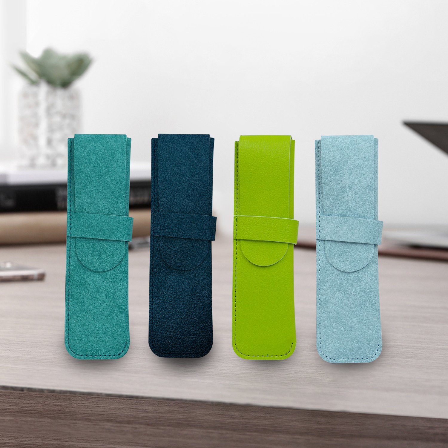 Custom Notebook Journal Office Student Stationery Elastic Book PU Leather Mini Pen Bag Pencil Case Portable Pen Pouch Holder