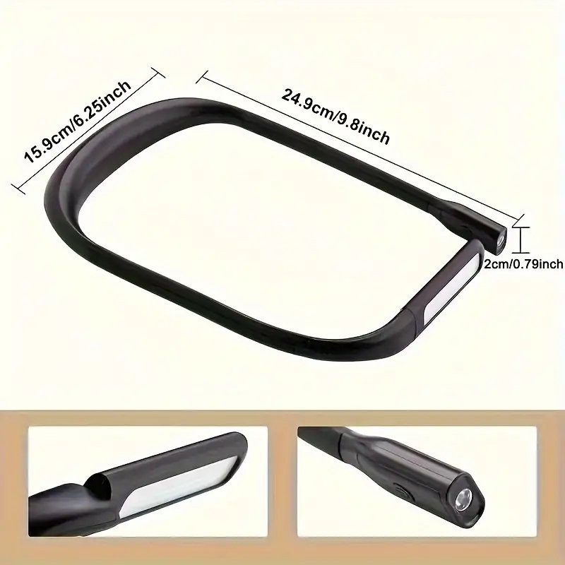 LED neck reading light can be read in bed book light and comfortable design long lasting time suitable for weaving production