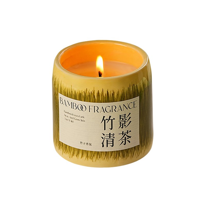 Customizable Bamboo Candle Jars Luxury Strong Scented Wax Candles Wholesale Weddings Special Private Label