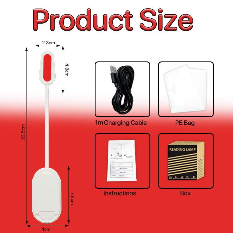 High Brightness Book Lamp Touch Dimmable Eye Protect Study Lamp USB Reading Book Light Flexible Led Book Light