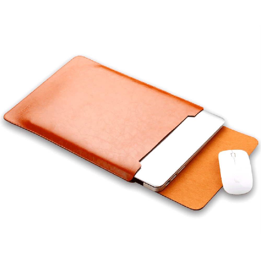 For MacBook Case 13 Inch Laptop Sleeve, Leather Case Bag,5 in 1 Bundle Waterproof Cover for Macbook Air & Pro with Mouse Pad