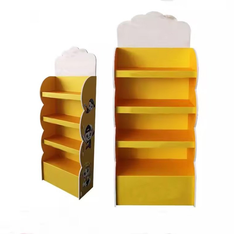 Customized PVC Plastic Cosmetic Nail Polish Body Cream Floor Standing Display