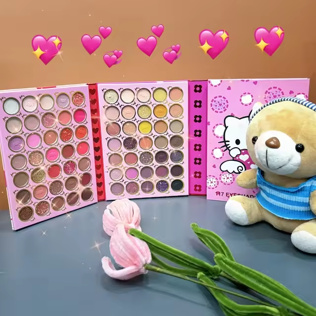 117 color hello kit High Quality Eye shadow Palette book glitter beauty Makeup vegan shadow Palette Glitter Powder cosmetics set