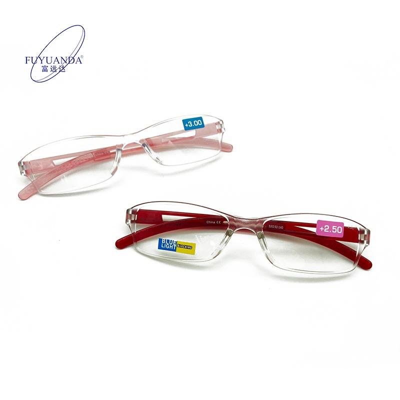 2022 wholesale newest readers glasses for men and women clear anti blue light classic rimless reading glasses