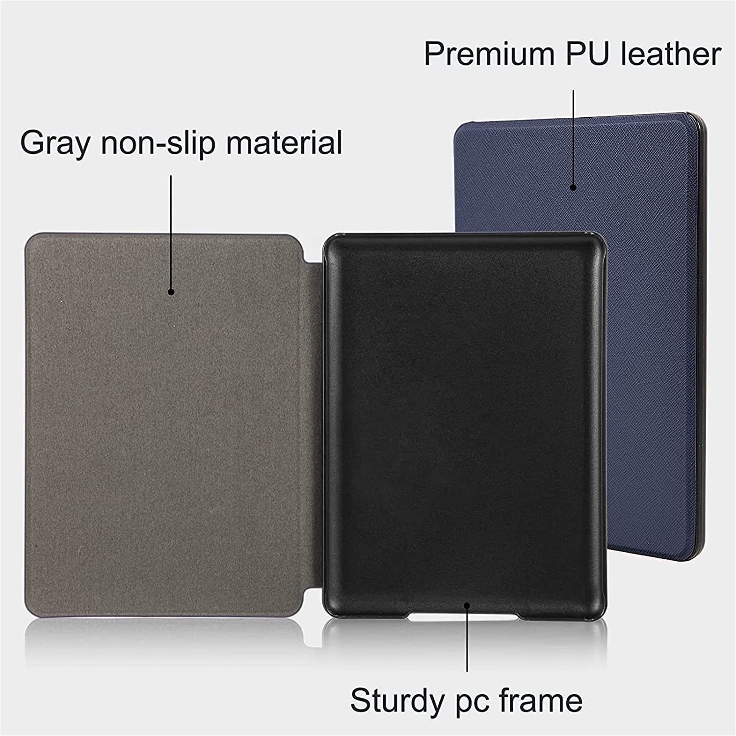 Premium Leather Smart Case Book Cover with Auto Sleep Wake for Amazon Kindle Paperwhite 11th gen. 6.8" 2021