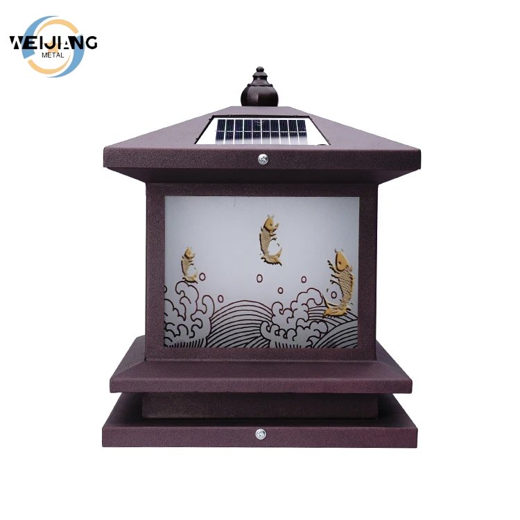 Solar Outdoor Post Cap Lights Waterproof Garden Street Fence Lamp Landscape Lighting