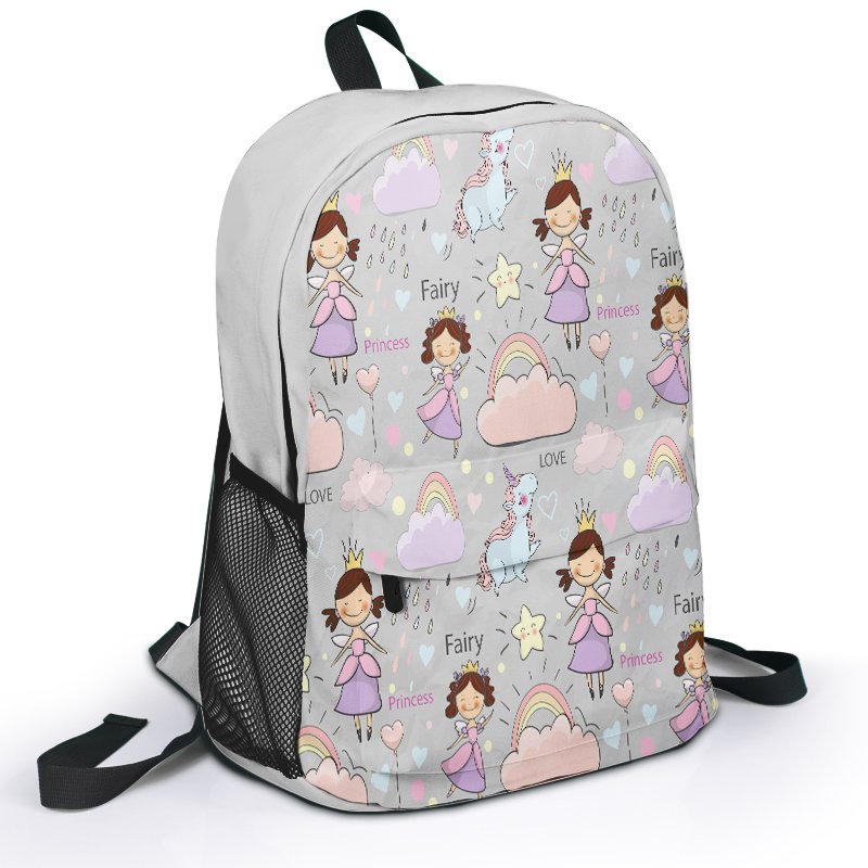 NO MOQ Custom Sublimation Full Color Print Anime Backpack Cute School Bags For Girls Boys