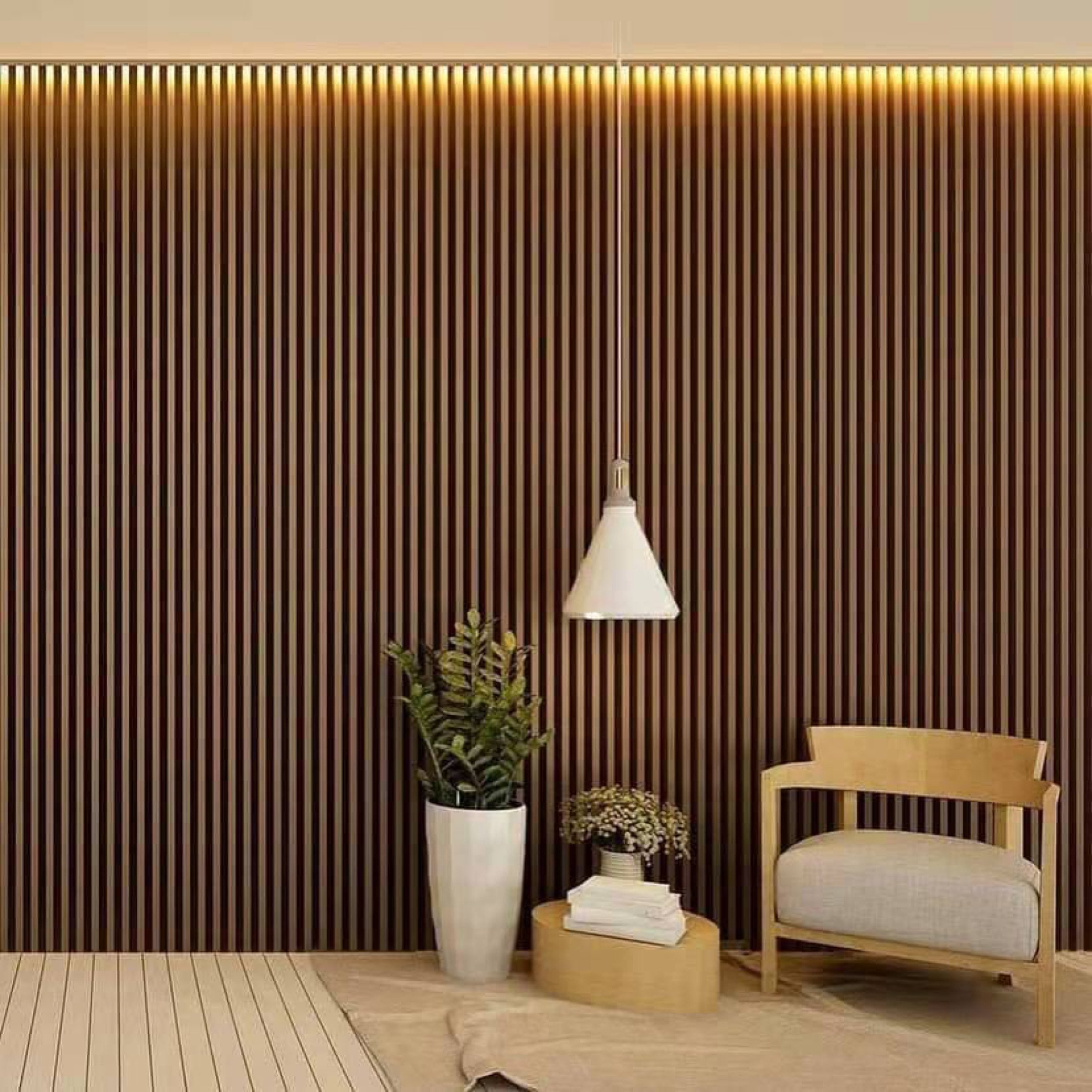 Eco-friendly Interior WPC Wood Wall Cladding Exterior LED Strip Light for Wpc Fluted Panel Wood Flexible Designs WPC Panels