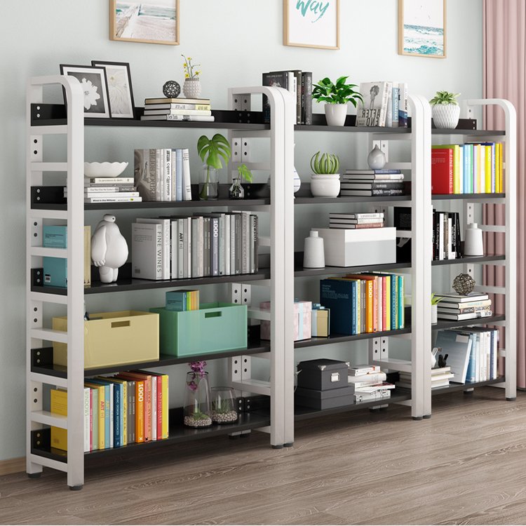Modern Adjustable Multifunctional Display Storage Shelf Bookcase Multilayer Wooden Office Bookshelf