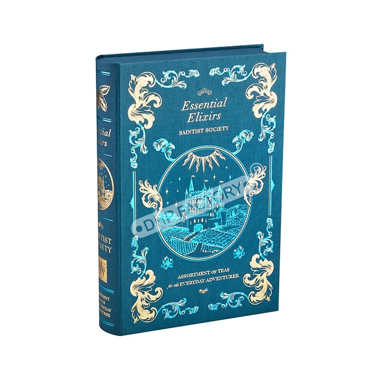 Custom logo unique unisex perfume spray packaging rigid cover magnetic closure book style scent gift box cut out