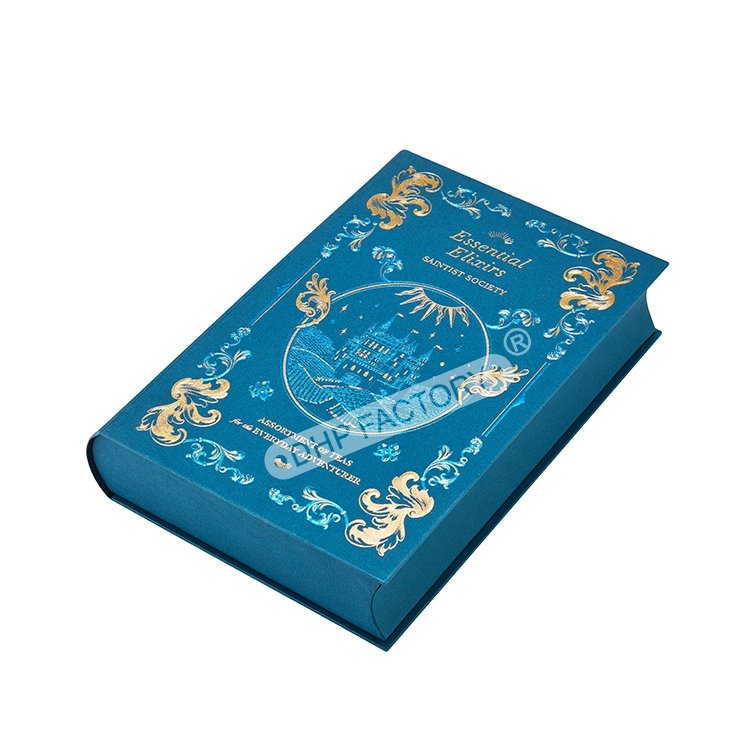 Custom logo unique unisex perfume spray packaging rigid cover magnetic closure book style scent gift box cut out