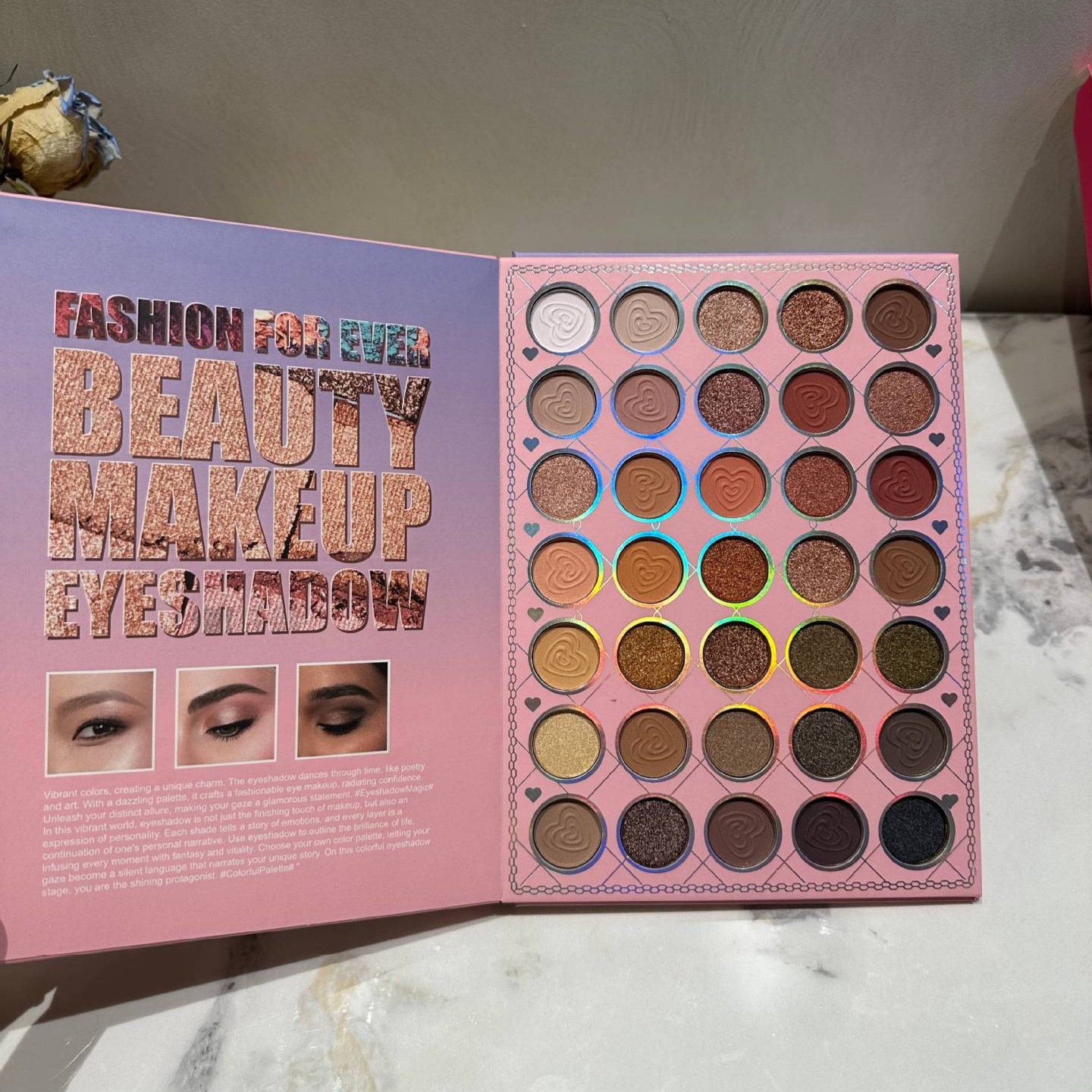 57-color book-style eyeshadow palette, matte and pearlescent blush, all-in-one multifunctional makeup palette makeup book