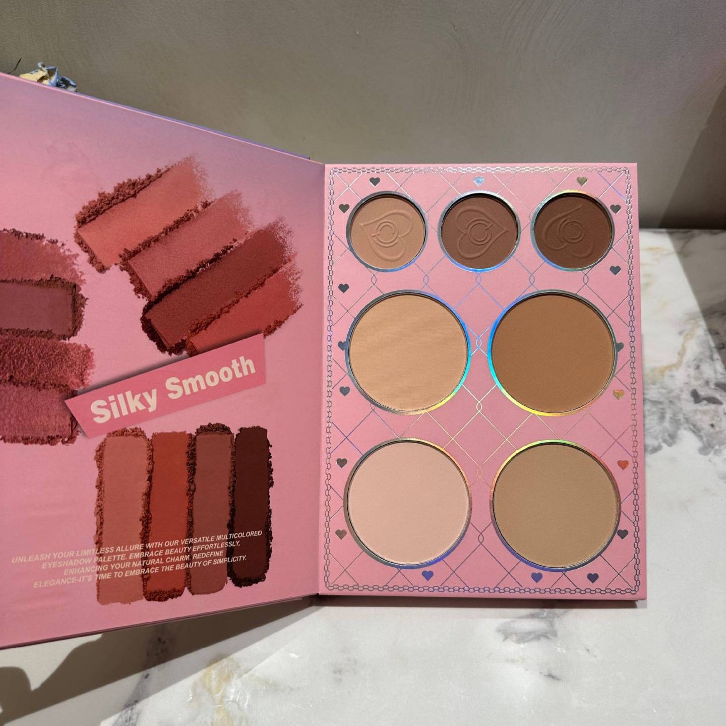 57-color book-style eyeshadow palette, matte and pearlescent blush, all-in-one multifunctional makeup palette makeup book