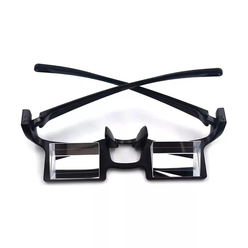 90 degree prism Lazy Glasses Light-Weight Horizontal Spectacle Glasses for Reading Book newspaper