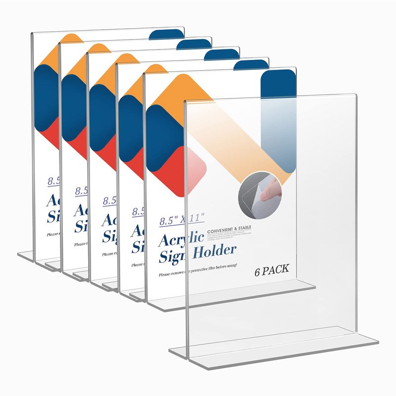 Countertop Display A4 Acrylic Stand Holder Desktop Display Lipstick Display
