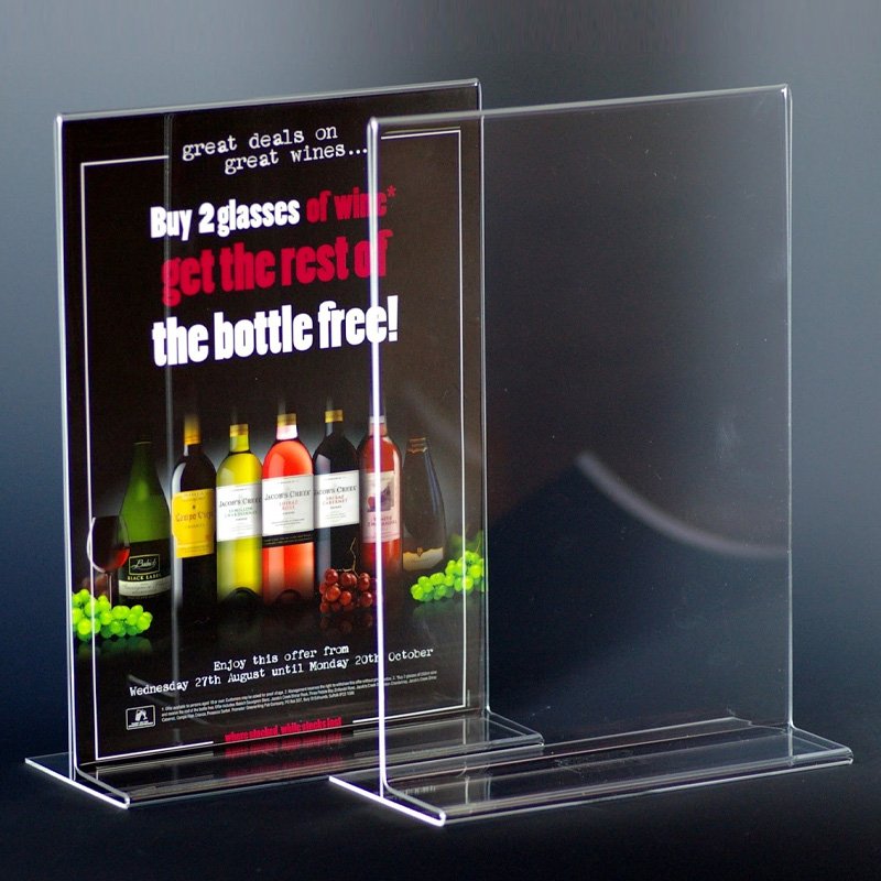 Countertop Display A4 Acrylic Stand Holder Desktop Display Lipstick Display