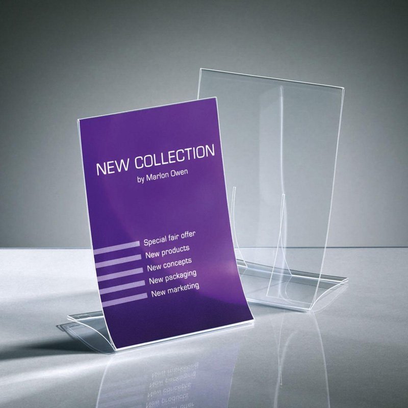 Countertop Display A4 Acrylic Stand Holder Desktop Display Lipstick Display