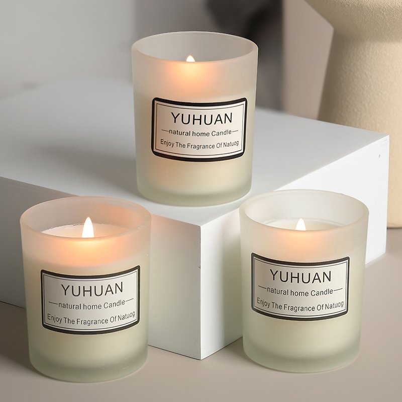 Luxury Aromatherapy Candles Private Label Custom Scented Soy Wax Glass Jar Candles with Lids aroma Scent Candle