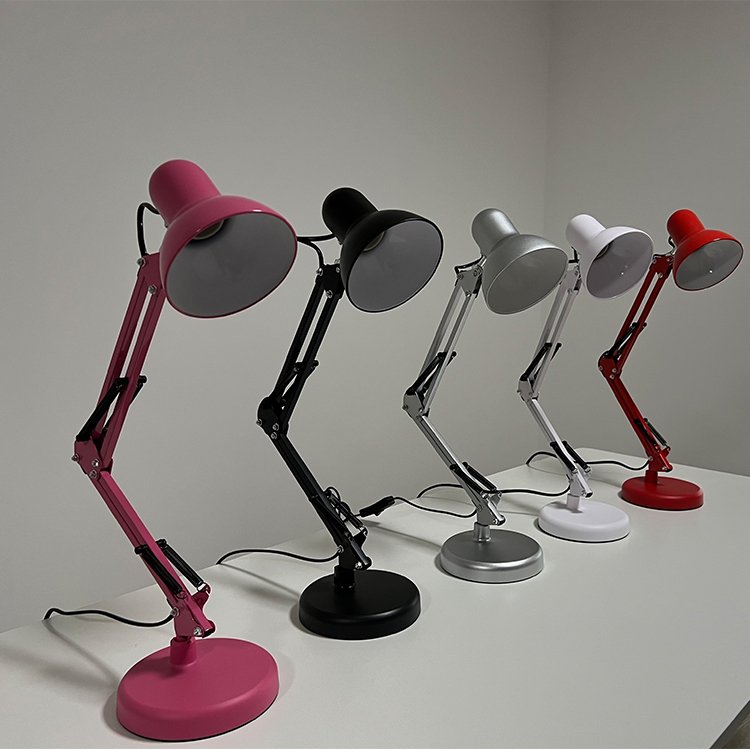 All Glossy Matte Material Studying Lamp With E27 Bulb Reading Light With Full Colors Adjustable Reading Book Lamp