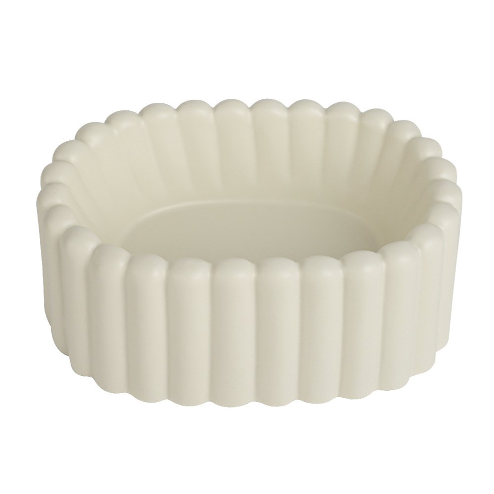 Ceramic jewelry storage tray, entrance foyer decoration, key storage, desktop storage, small tray, light luxury cream, ins style