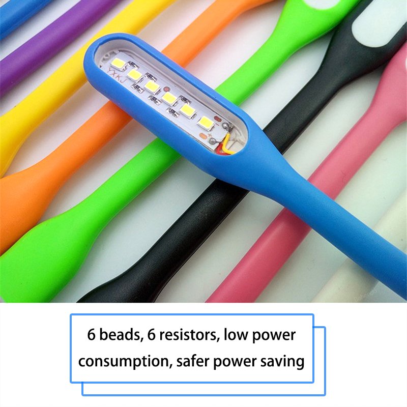 Portable USB 5V LED Reading Lamp Mini Book Light Foldable Night Lights for Camping Table Power Bank PC Notebook Car Laptop