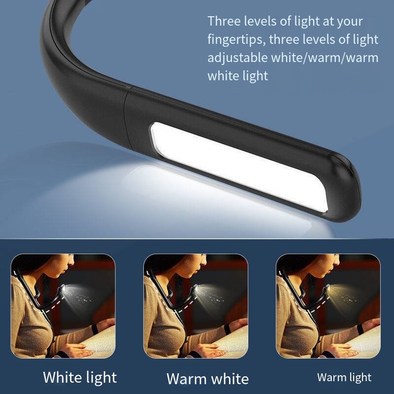 China Factory Foldable Flexible Portable Usb Rechargeable Led Book Reading Lamp Neck Light Wholesale