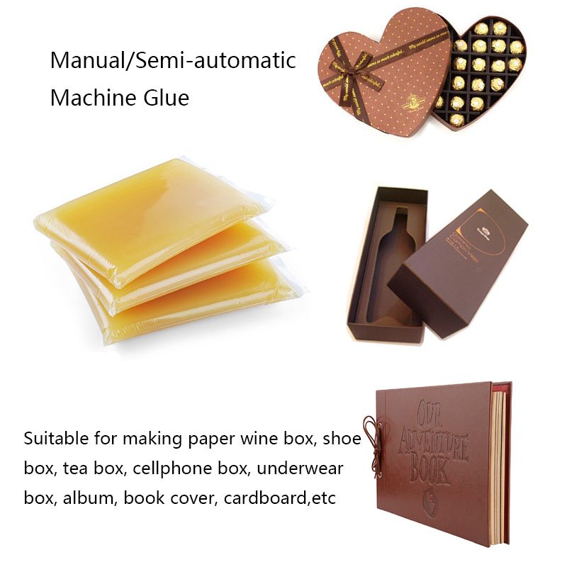 Manufacturer Non-Toxic Manual Machine Jelly Glue Quick Drying Adhesive for Gift Packaging Shoe Case HF303