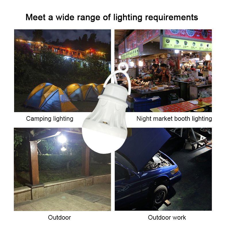 5V 3W 1.2m usb mobile power emergency light bulb outdoor Fishing Travel Portable camping light Reading Book Light