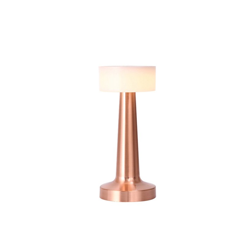 Table Lamp Desk Lighting Rose Gold Modern LED Battery Metal Iron Mini Hotel Modern Minimalist Office Book Room Table Lamp