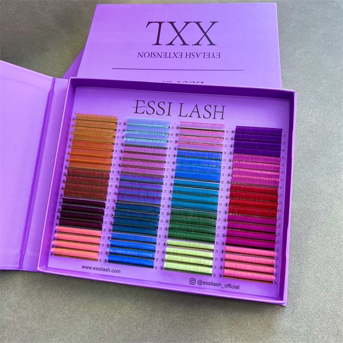 mink eyelash book big tray custom logo private label Luxury Eyelash Extension Supplies 0.02 0.03 .05 .07mm