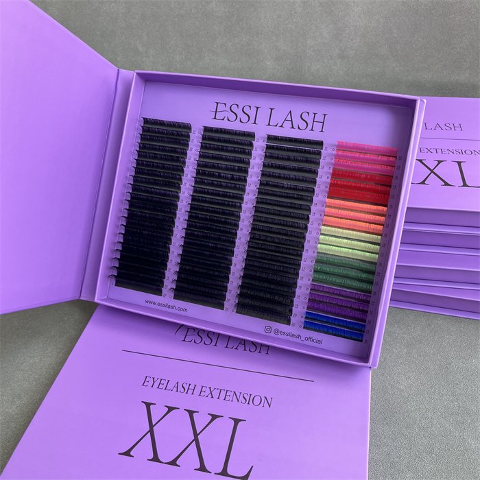 mink eyelash book big tray custom logo private label Luxury Eyelash Extension Supplies 0.02 0.03 .05 .07mm