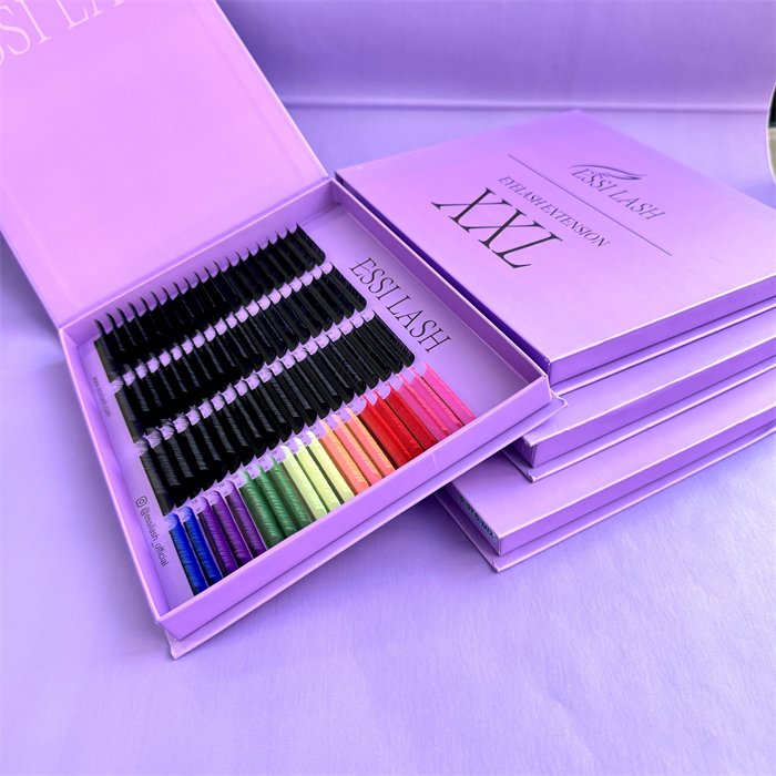 mink eyelash book big tray custom logo private label Luxury Eyelash Extension Supplies 0.02 0.03 .05 .07mm