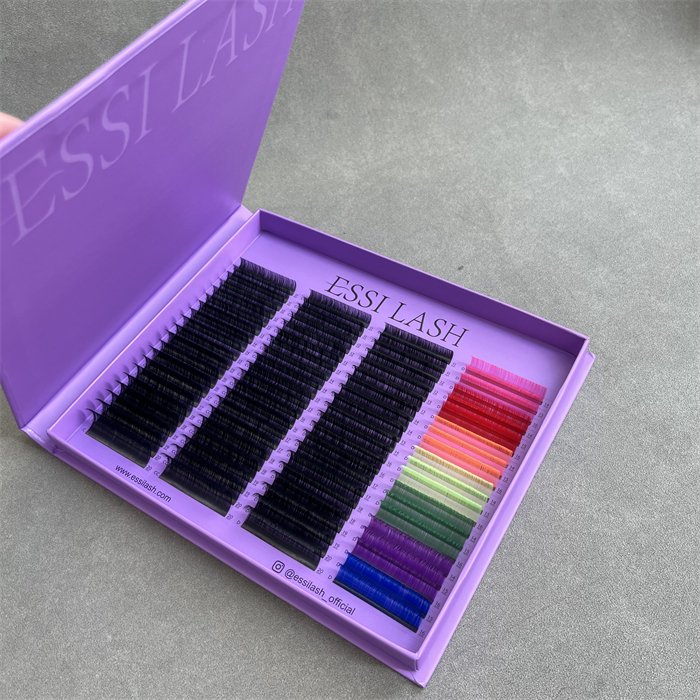 mink eyelash book big tray custom logo private label Luxury Eyelash Extension Supplies 0.02 0.03 .05 .07mm