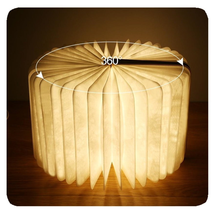 New Novelty Book 5 Colors Folding Night Portable Desk Light Lamp