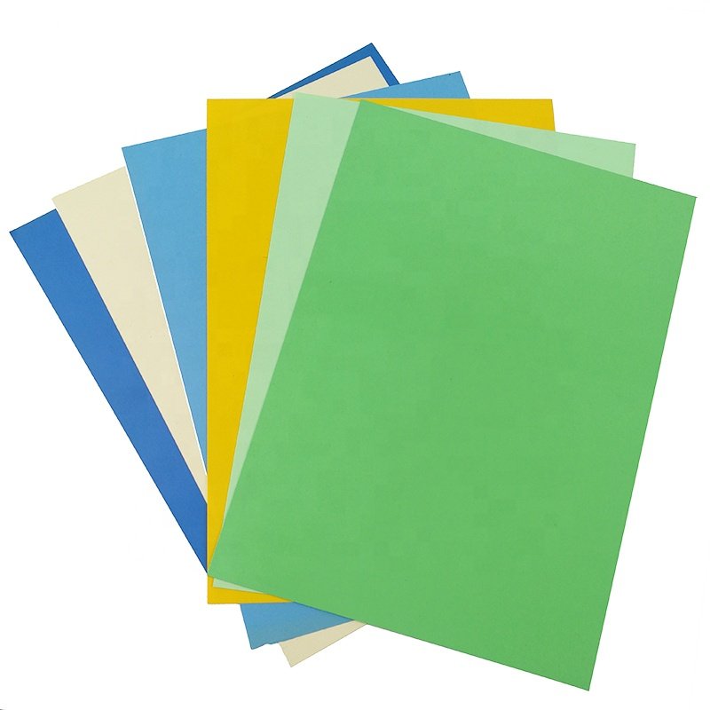 PVC Cover Sheet Transparent Color A4 Size PVC Sheet For Binding Cover