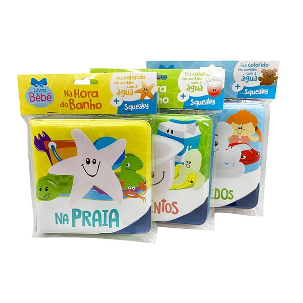 Hot Selling Bath Book, Soft Color Changing PEVA Waterproof Baby Bath Book for kids with interesting story