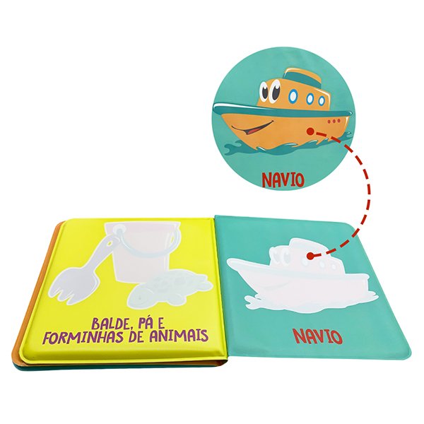 Hot Selling Bath Book, Soft Color Changing PEVA Waterproof Baby Bath Book for kids with interesting story