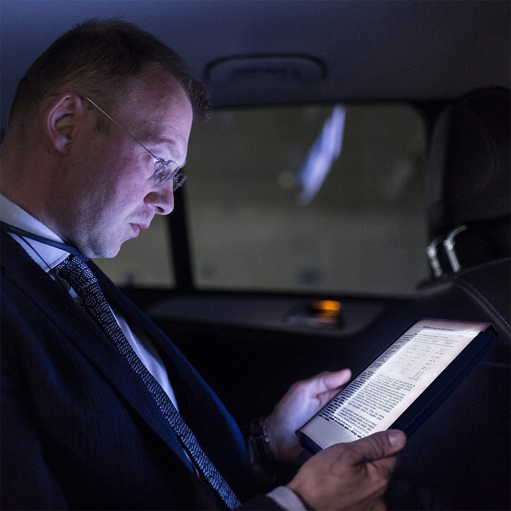 Book Light for Reading in Bed at Night Clear LED Book Light