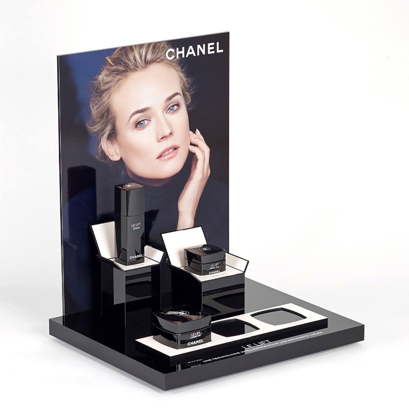 Wholesale Custom Eco-friendly Acrylic Display Stand Makeup Counter Display Stand