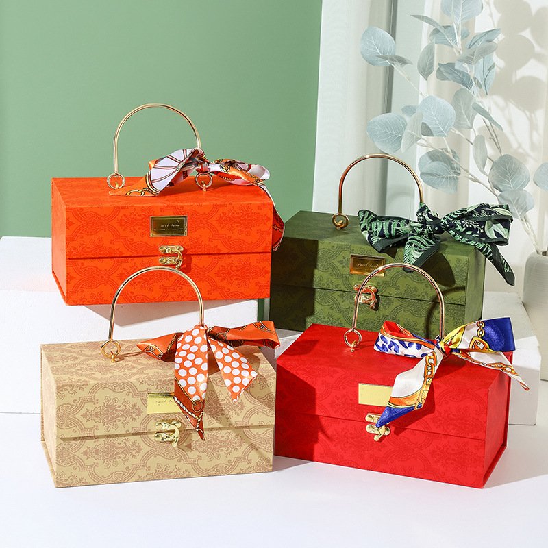 High Quality Paper Gift Box Packaging With Lock Custom Luxury Jewelry Box