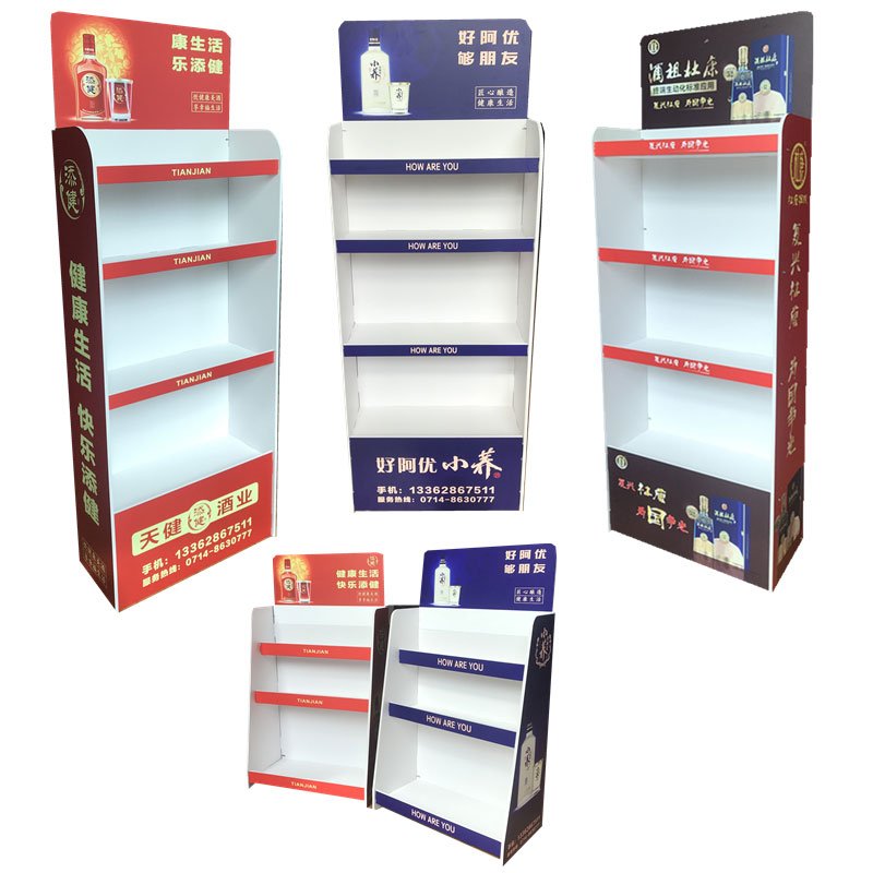 Supermarket Snacks Bottle Water PVC Board Display Stand